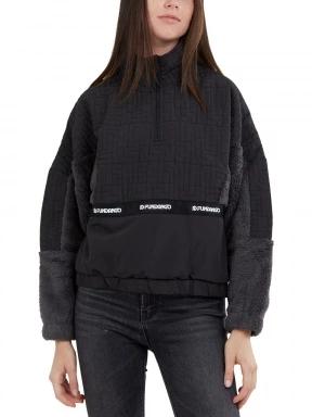 Fundango Calypso Hybrid Pullover női polár pulóver fekete színben 1