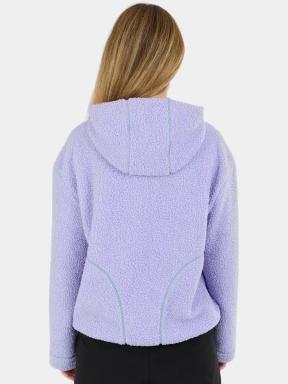 Fundango Juniper Pile Jacket női kapucnis pulóver lila színben 3