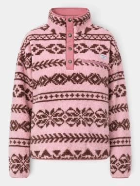 Fundango Pacha Fleece Jacket női polár pulóver rózsaszín színben 1