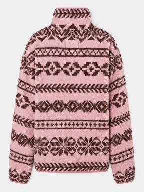 Fundango Pacha Fleece Jacket női polár pulóver rózsaszín színben 3