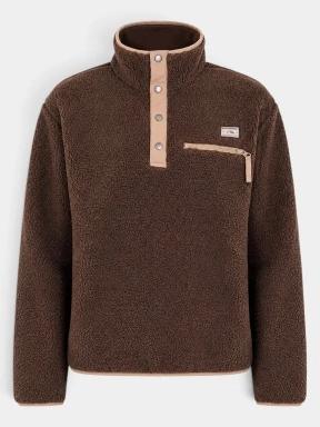 Fundango Pacha Fleece Jacket női polár pulóver barna színben 1
