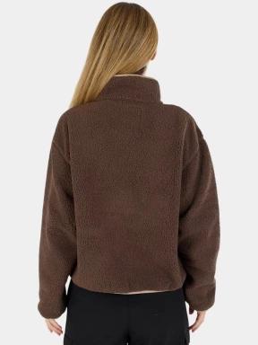 Fundango Pacha Fleece Jacket női polár pulóver barna színben 3