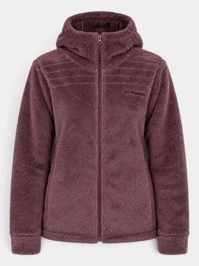 Fundango Zealand Plush Pile Jacket női polár pulóver lila színben 1