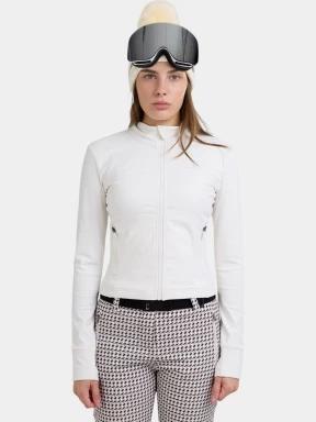 Fundango Flow Thermo Zip Up női hosszú ujjú sport póló homok színben 1