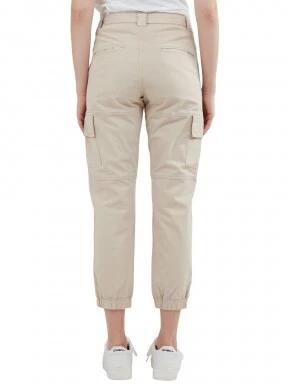 Fundango Alina Cargo Pants női oldalzsebes utcai nadrág homok színben 3