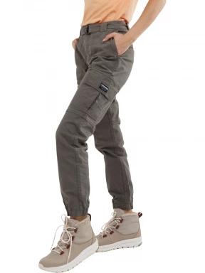 Fundango Alina Cargo Pants női oldalzsebes utcai nadrág oliva színben 1