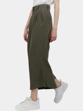 Fundango Piper Pants női hosszú nadrág oliva színben 1