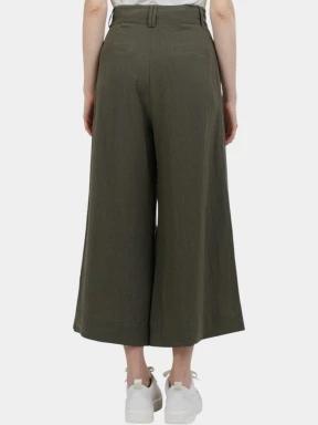 Fundango Piper Pants női hosszú nadrág oliva színben 3