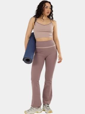 Fundango Flare Leggings női leggings barna színben 1