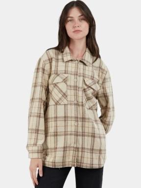 Fundango Ashley Shirt Jacket női ingkabát homok színben 1