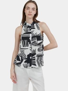 Fundango Myrto Sleeveless Shirt női blúz fekete színben 1