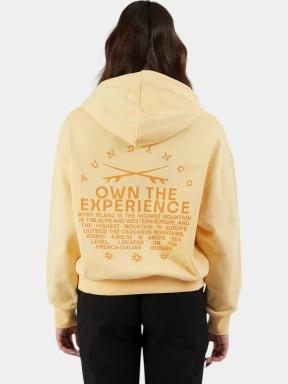 Fundango Lopez Sweatshirt női kapucnis pulóver sárga színben 3