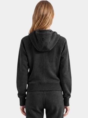 Fundango Coreline Full-Zip Sweater női kapucnis pulóver fekete színben 3