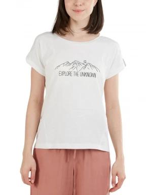 Fundango Atmos T-shirt női rövid ujjú póló fehér színben 1