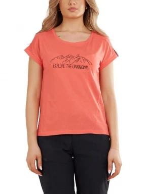 Fundango Atmos T-shirt női rövid ujjú póló narancssárga színben 1