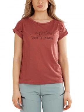 Fundango Atmos T-shirt női rövid ujjú póló piros színben 1