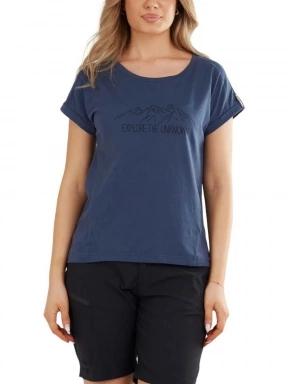 Fundango Atmos T-shirt női rövid ujjú póló sötétkék színben 1