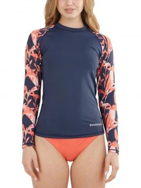 Fundango Joyce Long Sleeve Rashguard női hosszú ujjú lycra sötétkék színben 1