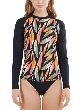 Fundango Joyce Long Sleeve Rashguard női hosszú ujjú lycra multikolor színben 1