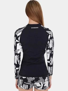 Fundango Joyce Long Sleeve Rashguard női hosszú ujjú lycra fekete színben 3