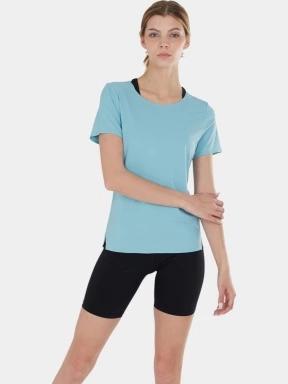 Fundango Hanabi T-shirt női rövid ujjú sport póló világoskék színben 1