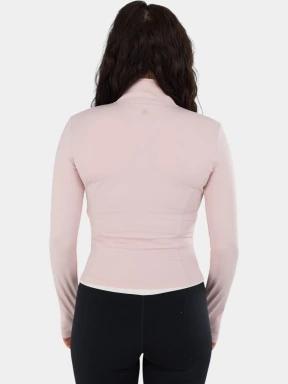 Fundango Flop Zip Up Top női hosszú ujjú sport póló rózsaszín színben 3
