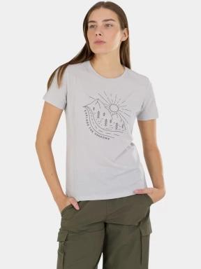 Fundango Reinga Merino T-shirt női aláöltöző felső szürke színben 1