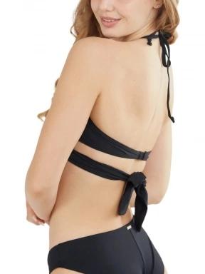 Fundango Lola Twisted Top női bikini felső fekete színben 3