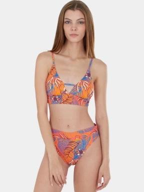 Fundango Sahara V-neck Cami Top női bikini felső rózsaszín színben 1