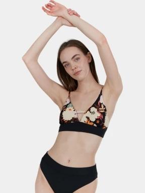 Fundango Sahara V-neck Cami Top női bikini felső fekete színben 1
