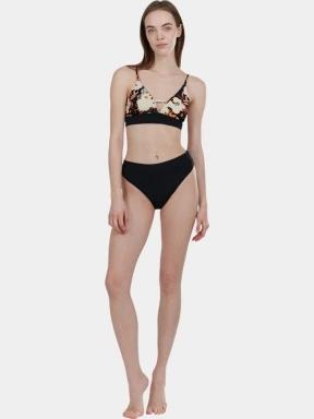 Fundango Sahara V-neck Cami Top női bikini felső fekete színben 3