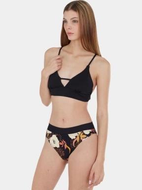 Fundango Sahara V-neck Cami Top női bikini felső fekete színben 1