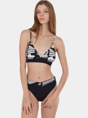 Fundango Sahara V-neck Cami Top női bikini felső fekete színben 1