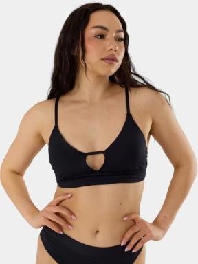 Fundango Sahara V-Neck Cami Top női bikini felső fekete színben 1