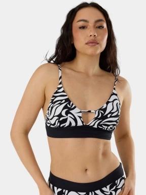 Fundango Sahara V-Neck Cami Top női bikini felső fekete színben 1