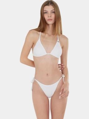 Fundango Innisfil Triangle Jacquard Top női bikini felső fehér színben 1