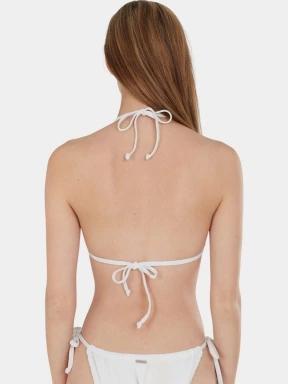 Fundango Innisfil Triangle Jacquard Top női bikini felső fehér színben 3