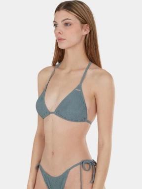 Fundango Innisfil Triangle Jacquard Top női bikini felső zöld színben 1