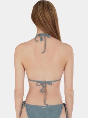 Fundango Innisfil Triangle Jacquard Top női bikini felső zöld színben 3