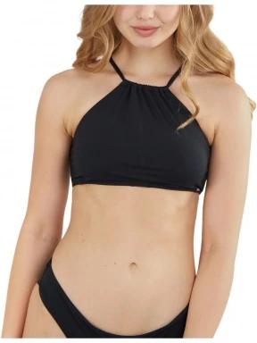 Fundango Hogg High Neck Top női bikini felső fekete színben 1