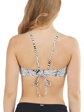 Fundango Hogg High Neck Top női bikini felső fehér színben 3