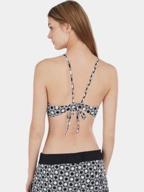 Fundango Hogg High Neck Top női bikini felső fekete színben 3