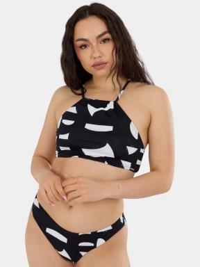 Fundango Hogg High Neck Top női bikini felső fekete színben 1
