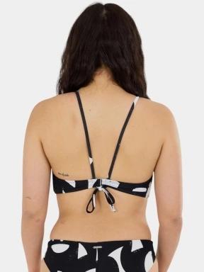 Fundango Hogg High Neck Top női bikini felső fekete színben 3