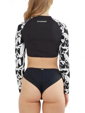 Fundango Amelia Surf Top női bikini felső fekete színben 3