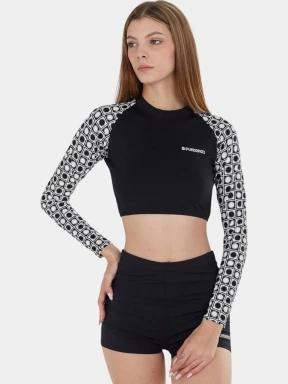 Fundango Amelia Surf Top női bikini felső fekete színben 1