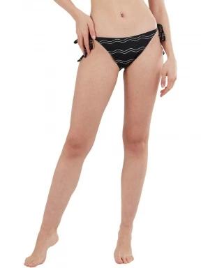 Fundango Innisfil Ties-side Bottoms női bikini alsó fekete színben 1