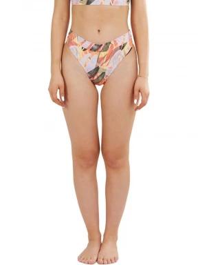Fundango Sahara Mid Waist Full Bottoms női bikini alsó lila színben 1