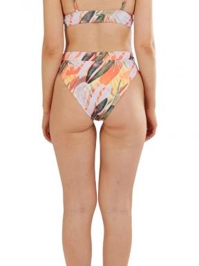 Fundango Sahara Mid Waist Full Bottoms női bikini alsó lila színben 3