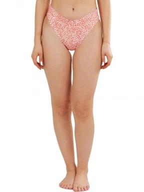 Fundango Sahara Mid Waist Full Bottoms női bikini alsó piros színben 1
